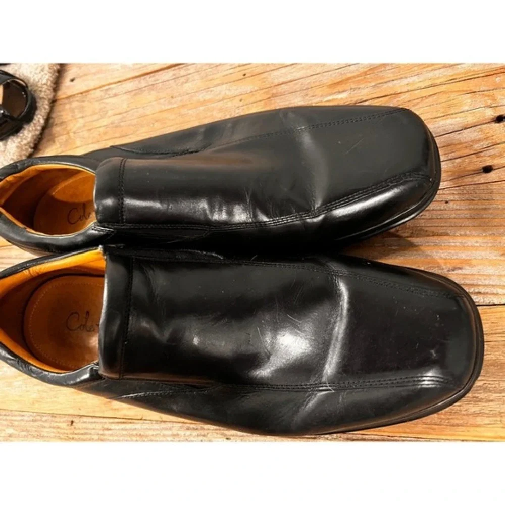 Cole Haan NikeAir Mens‎ Black Leather Slip On Loafer Dress Shoes Size 11 Comfort